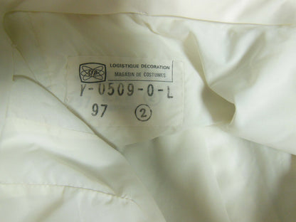 Pur vintage ancienne jupe blanche épaisse costumier taille 36/38 B2