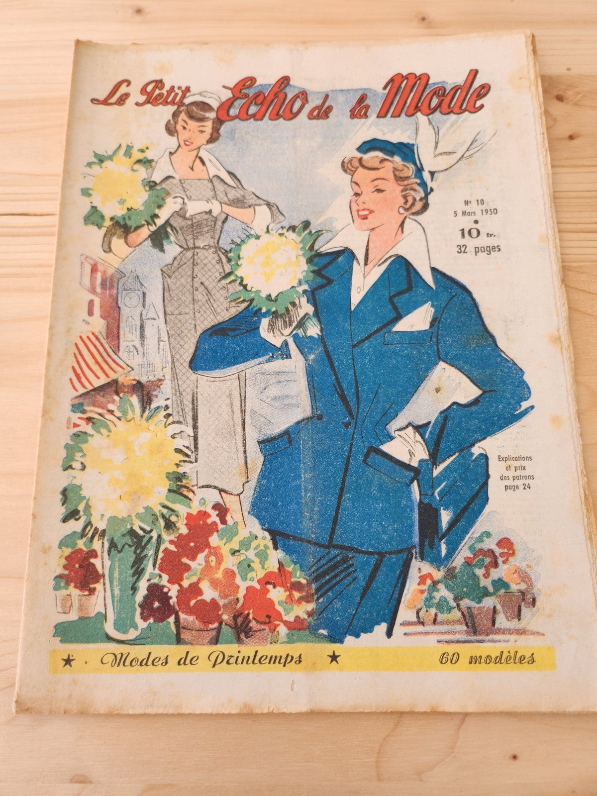 Le petit echo de la mode 1950 n°10 mode française année 50 printemps