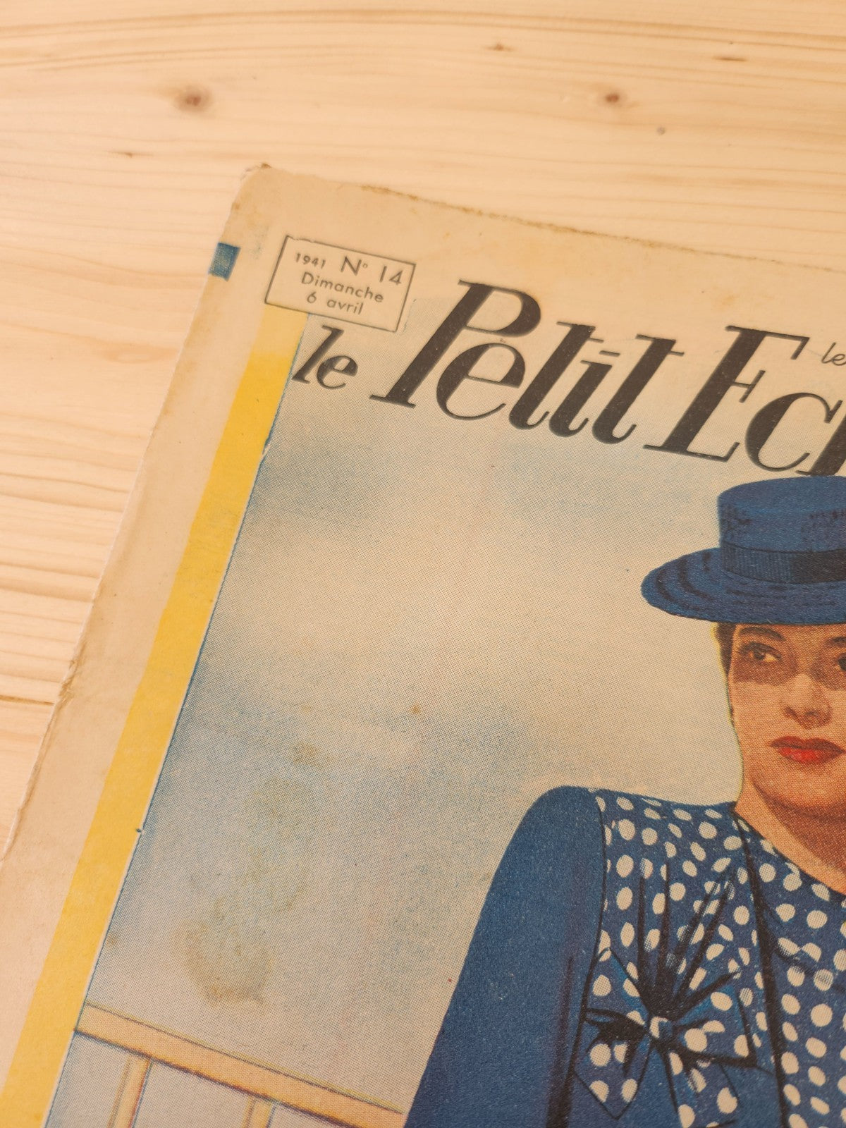 Le petit echo de la mode 1941 n°14 blouse jupe  revue mode française