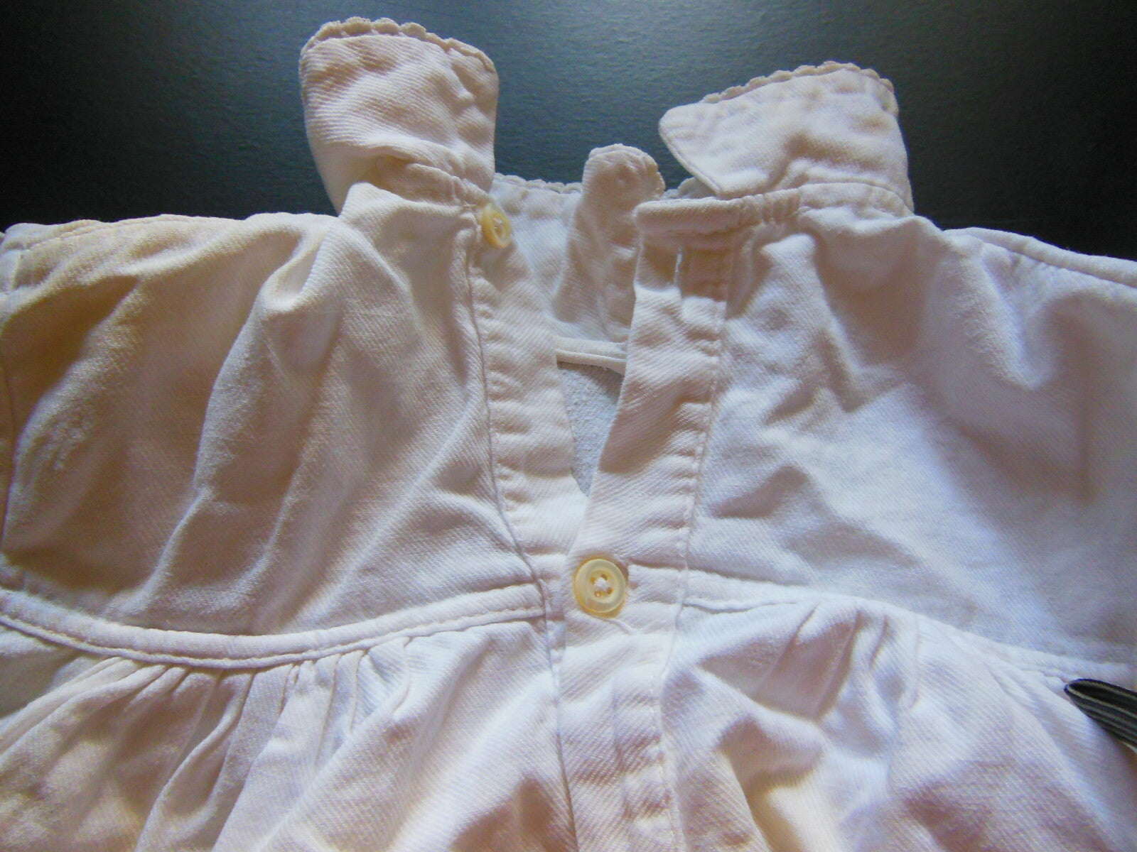Chemise de nuit ancienne Petite enfant grande poupée B3