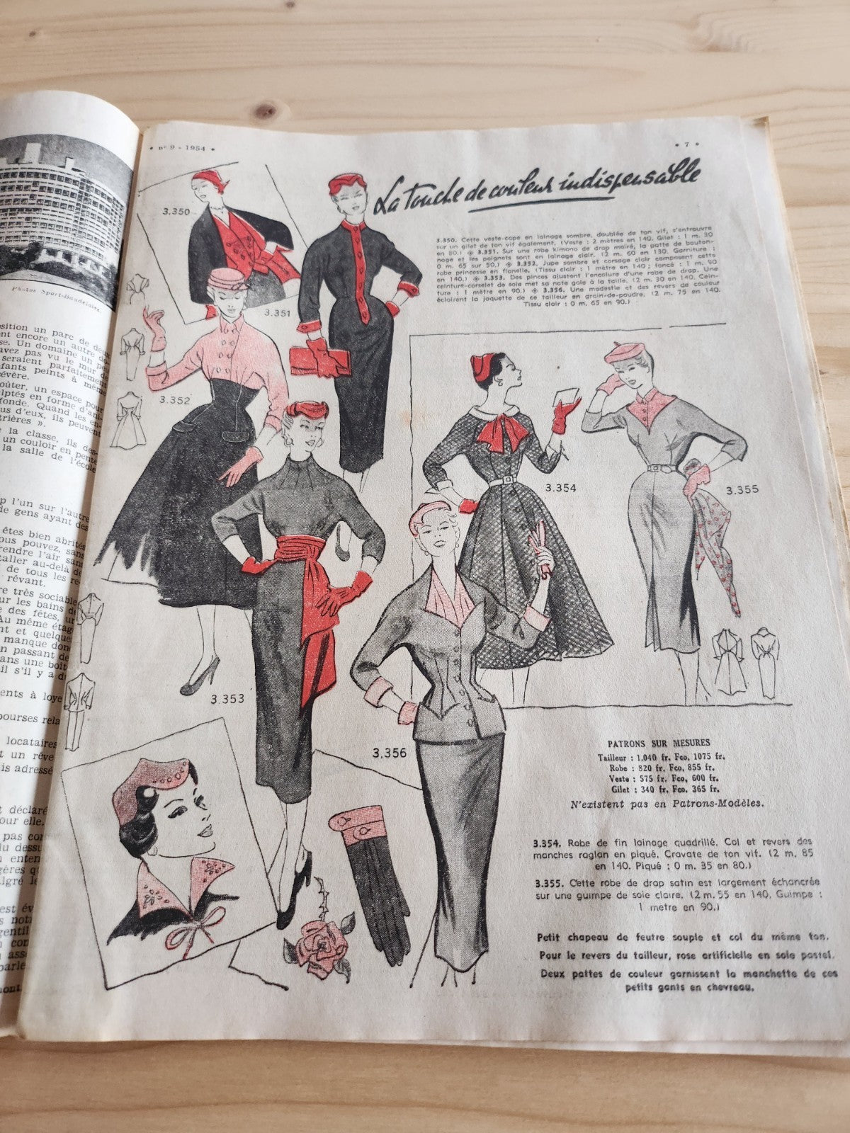 Le petit echo de la mode 1954 n°9  le printemps dans la maison