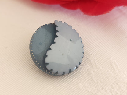 collection bouton ancien bleu dos vis 1,8 cm ou 18 mm G3E