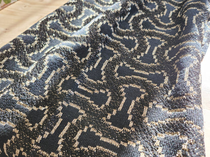 Pur vintage robe pull  manche patte d'eph noir doré  ref portant