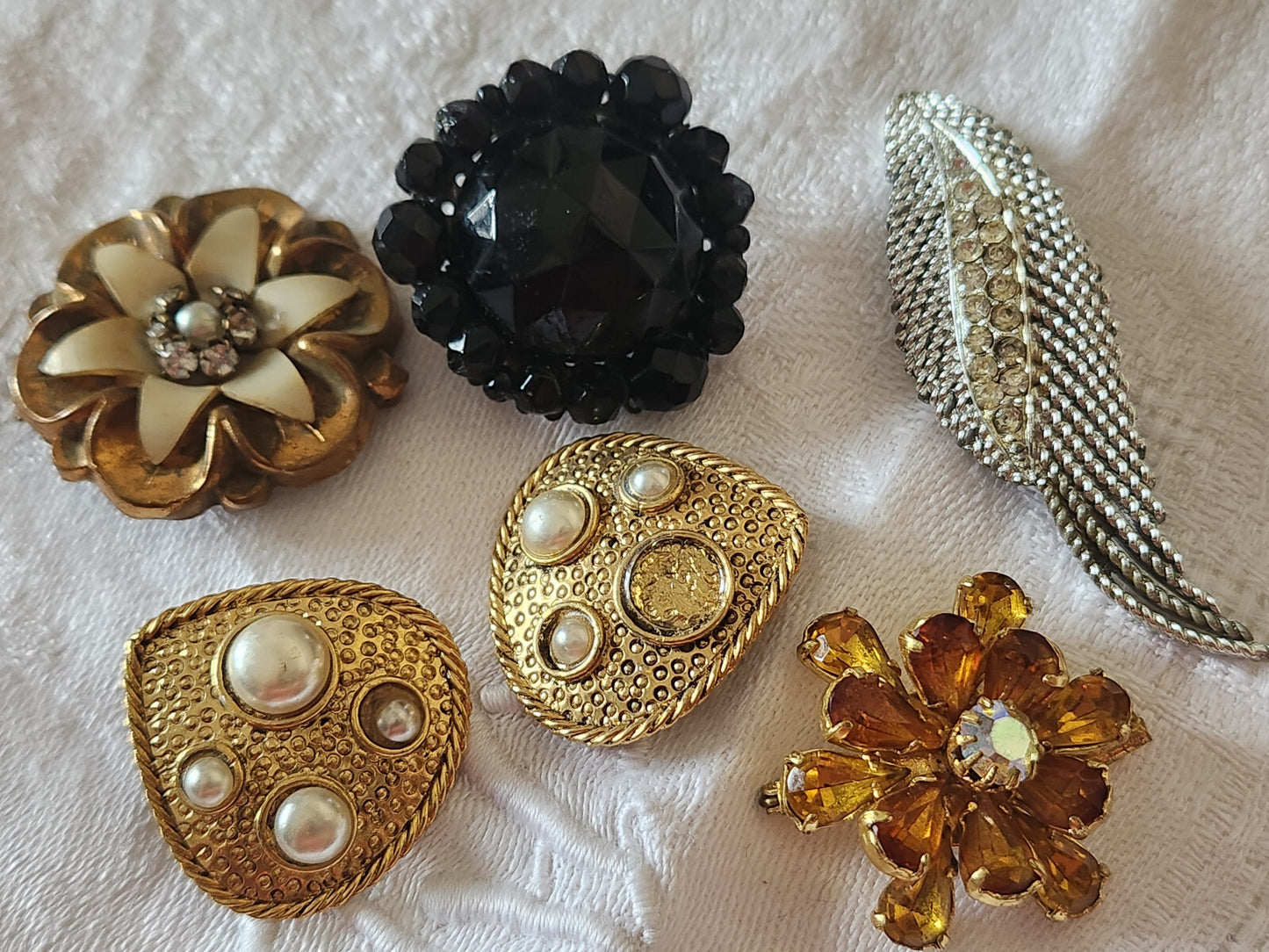 Lot 4 broches anciennes pour reparation recup detournement et une BO