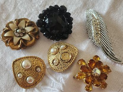 Lot 4 broches anciennes pour reparation recup detournement et une BO