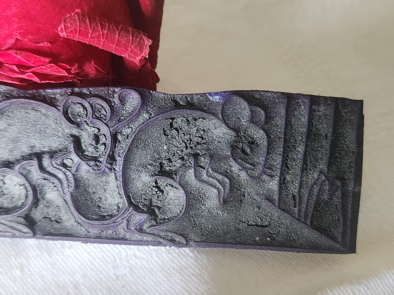 Tampon ancien sans support frise idéal broderie collection sourie rat n°11