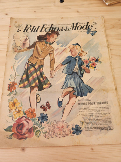 Le petit echo de la mode 1941 n°11 modes pour enfants revue mode française