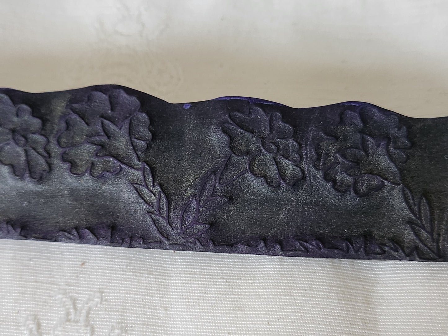 Tampon ancien frise idéale broderie frise  fleur 14,8 cm  n°89