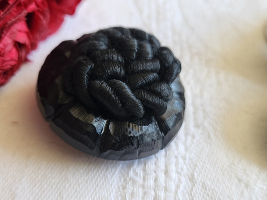 Gros bouton  ancien  passementerie volume pied  pied 3,3 cm ref 1296