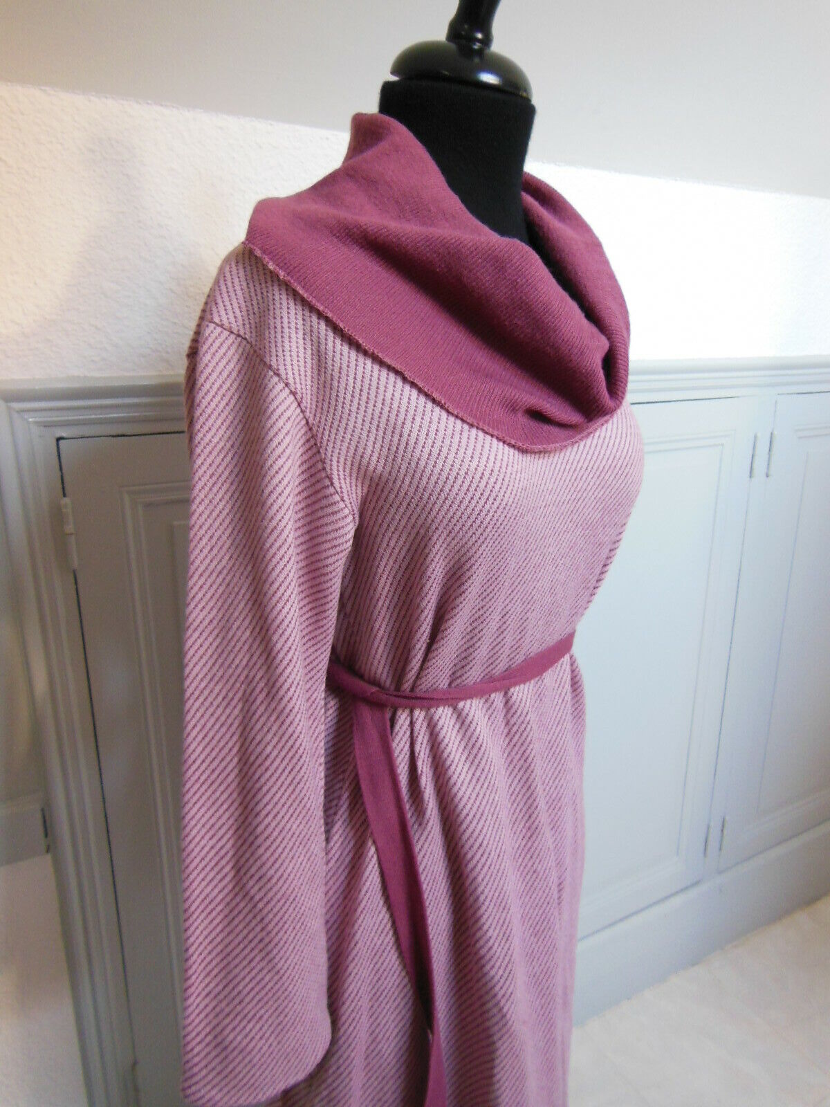 Pur vintage robe ancienne rose Sophie Garas 42? B7
