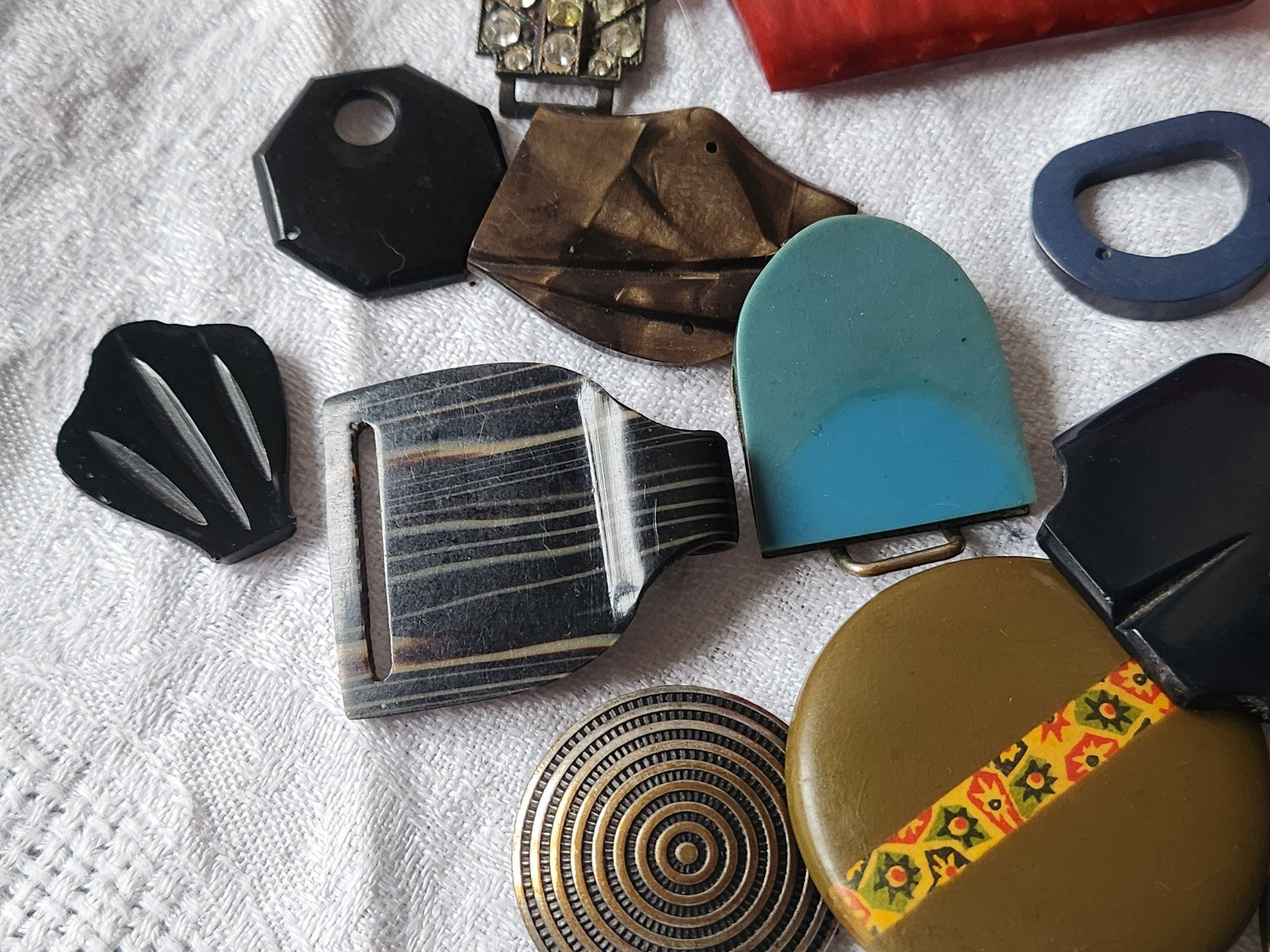 Lot 20 parties de boucle ceinture vintage pour création vintage ancien TA