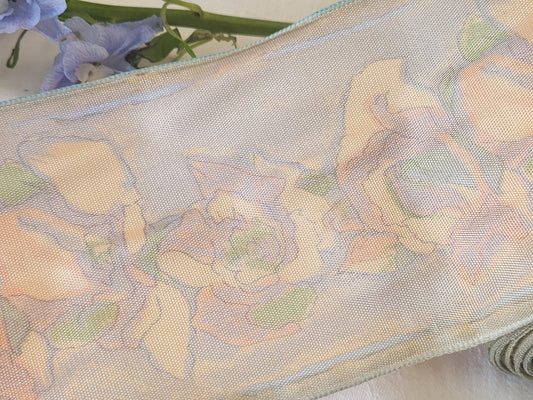 Large galon ruban  vintage sur 9,8 cm année 80/90 au métre B9