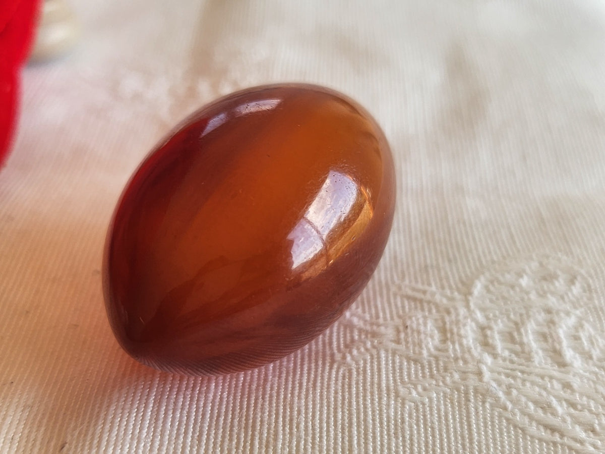 Imposant bouton ancien navette bakélite ambrolite 4,5 cm sur 2,2 cm ref 6273