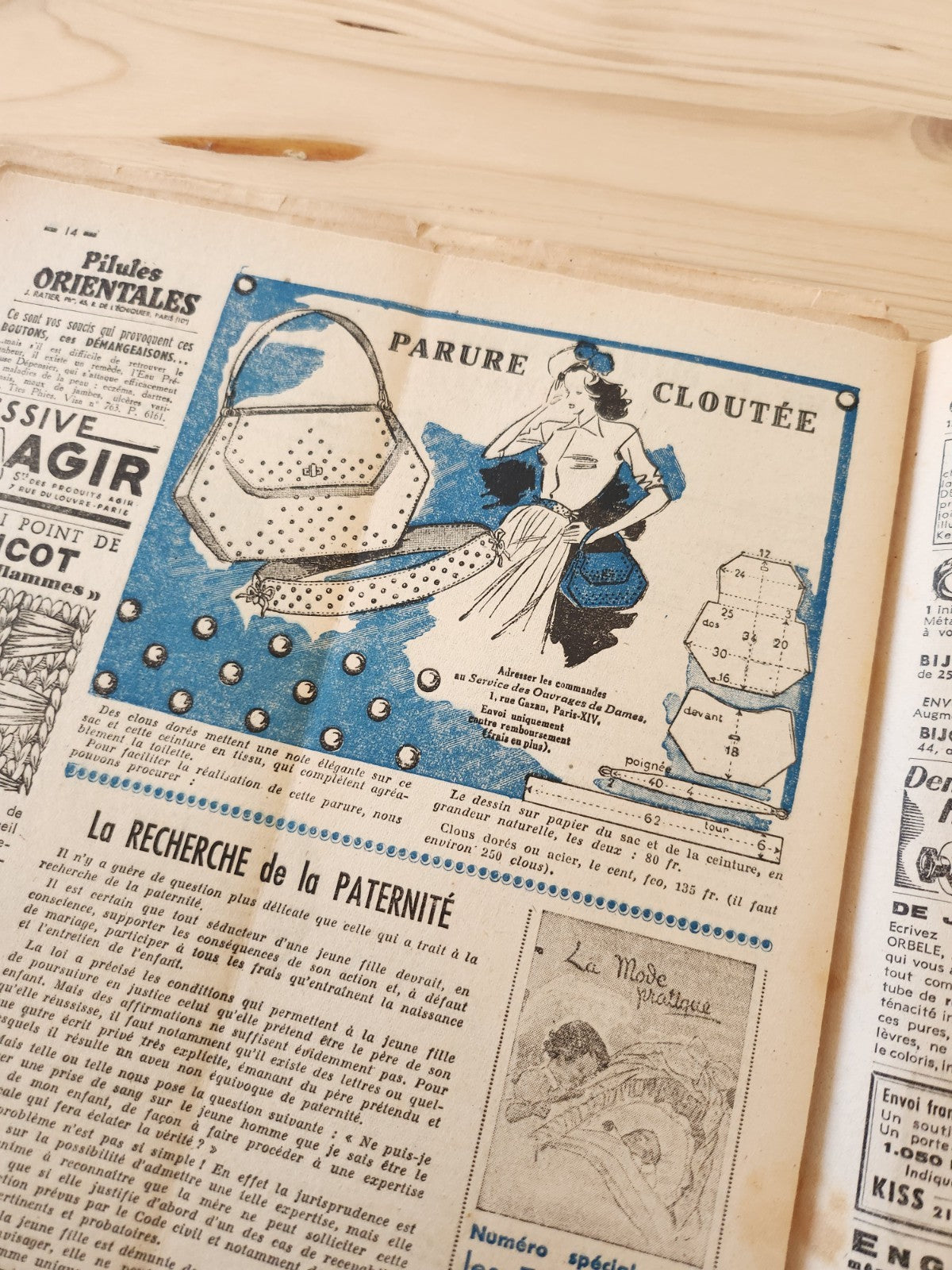 Le petit echo de la mode 1948 n°6 a tables les touts petits  notes d'élégance