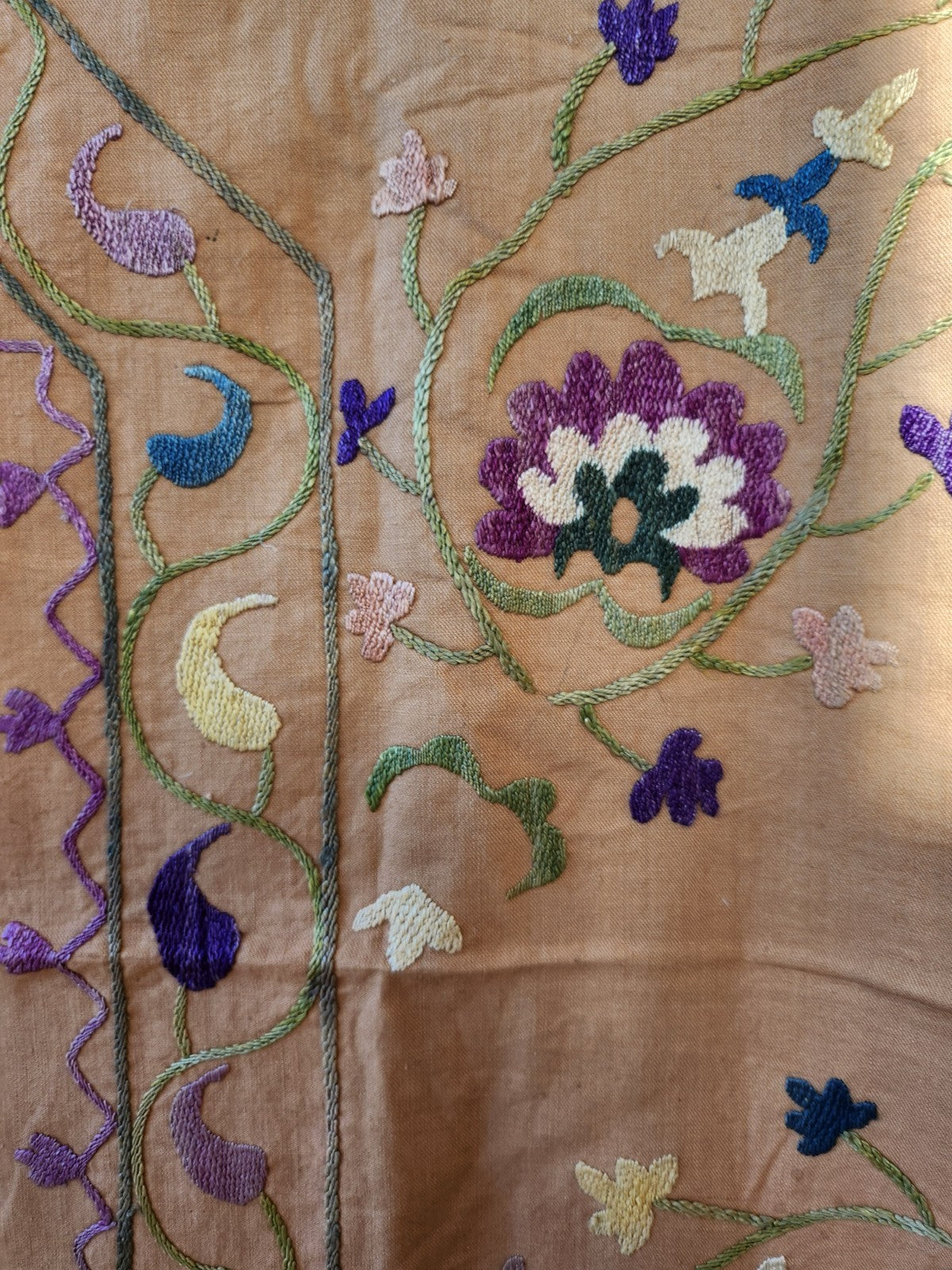 Trés ancien ouvrage XIXéme nappe d'autel? broderie B8