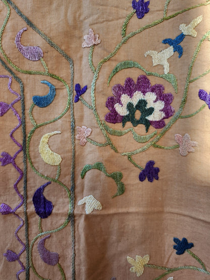 Trés ancien ouvrage XIXéme nappe d'autel? broderie B8