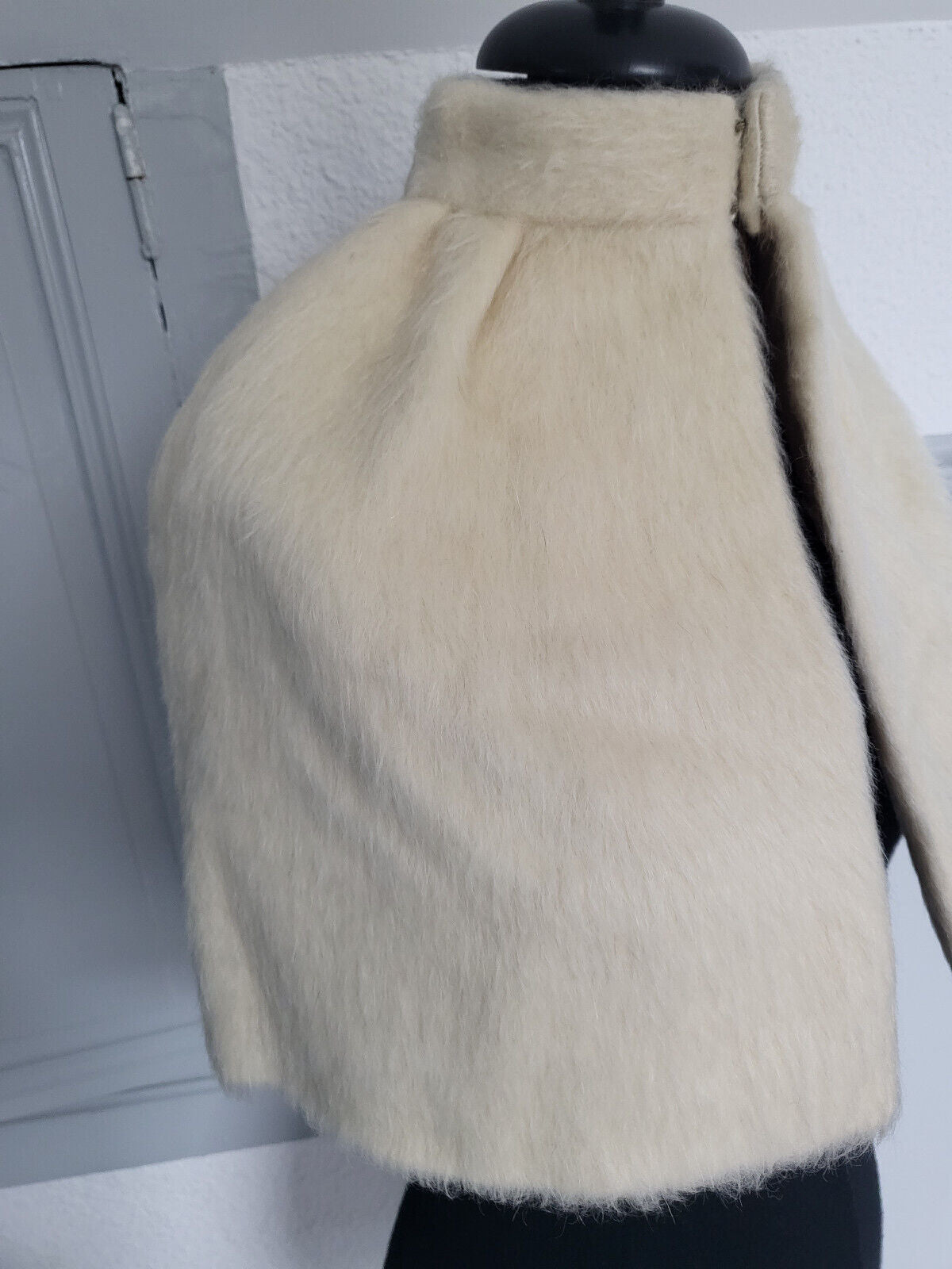 Etole ancienne vintage cape dessus d'épaule capeline fillette crème B5