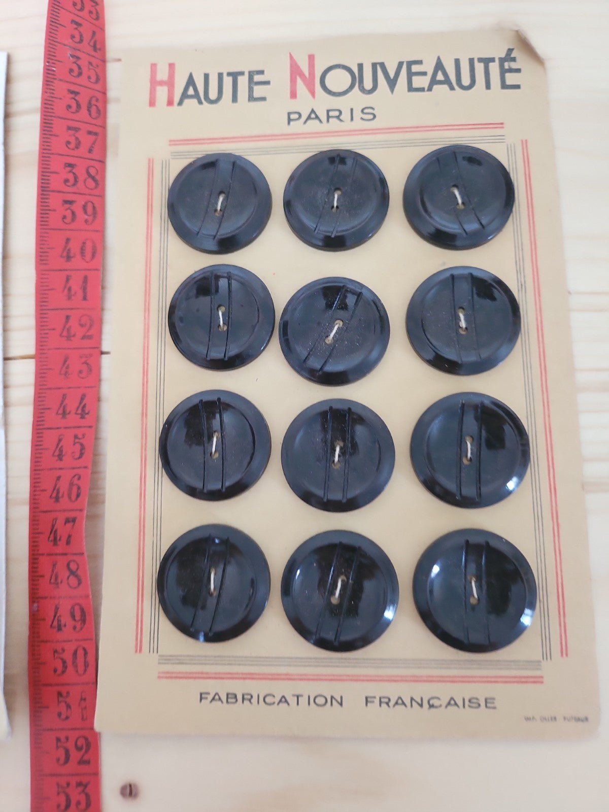 Lot 10 plaques de boutons vintage anciens complétes n°4