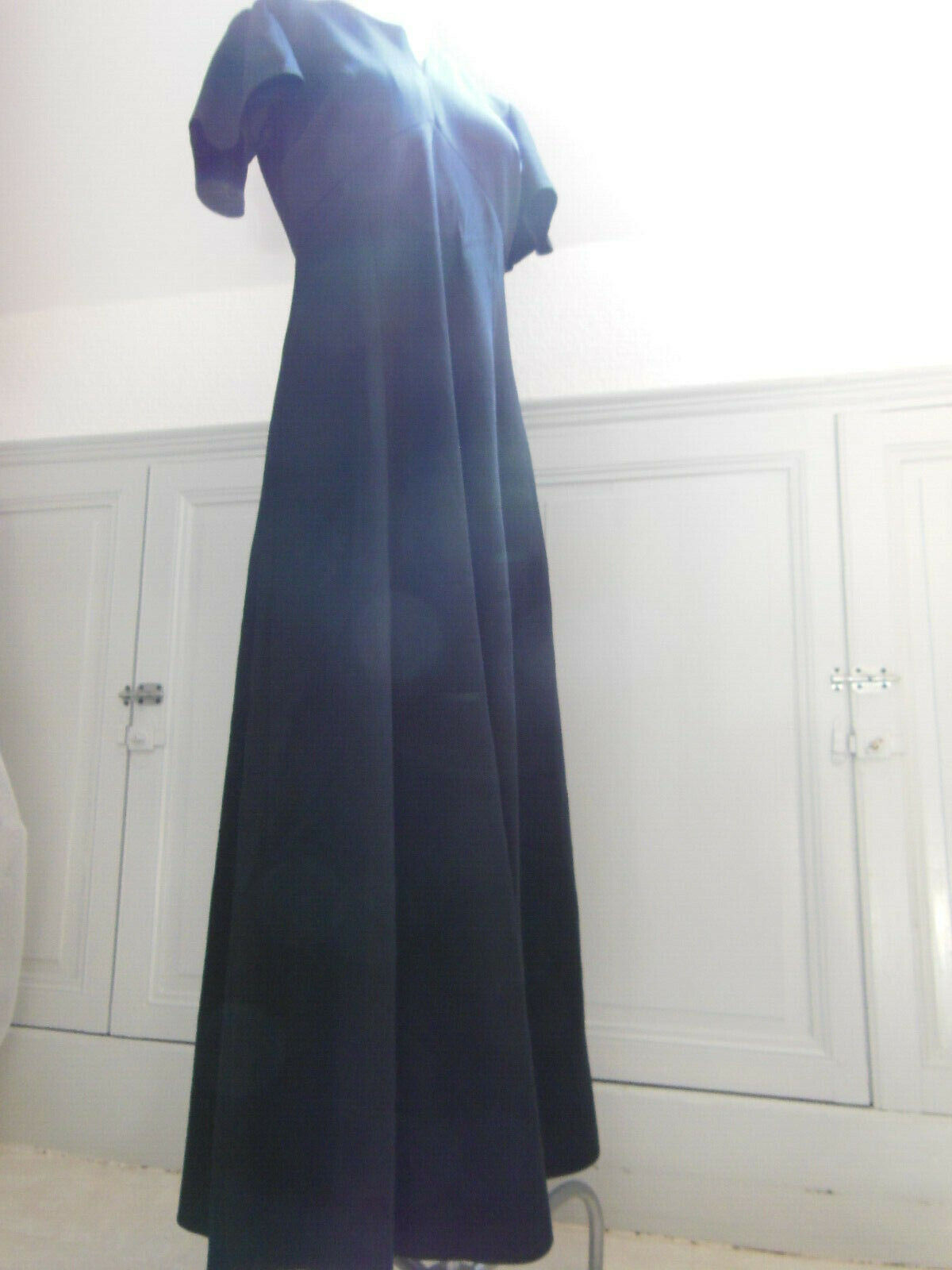 Pur vintage superbe robe longue noir année 60/70 taille 38/40 B1