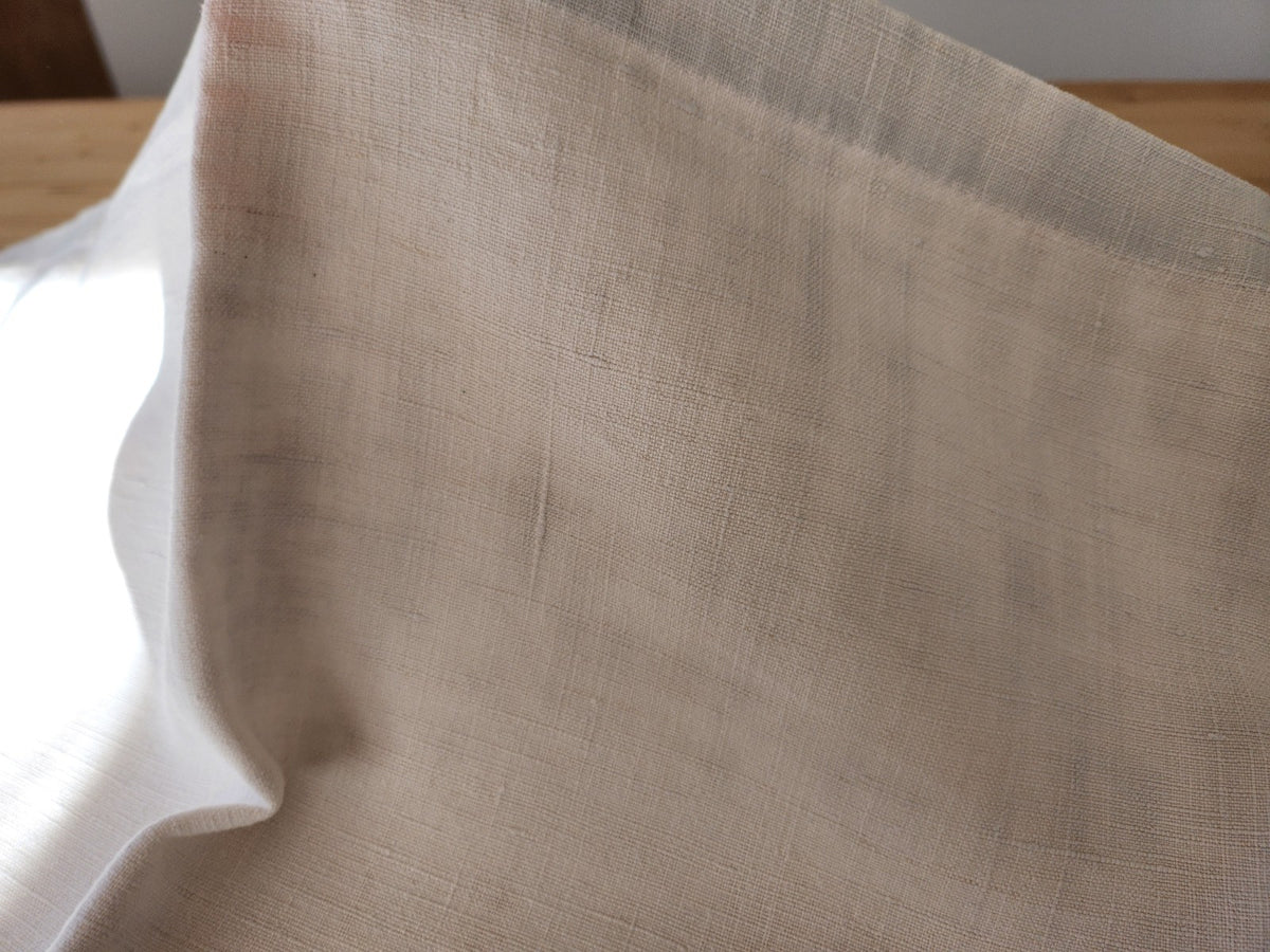 Ancien coupon   gros monogramme M tissu  toile ancienne  B8