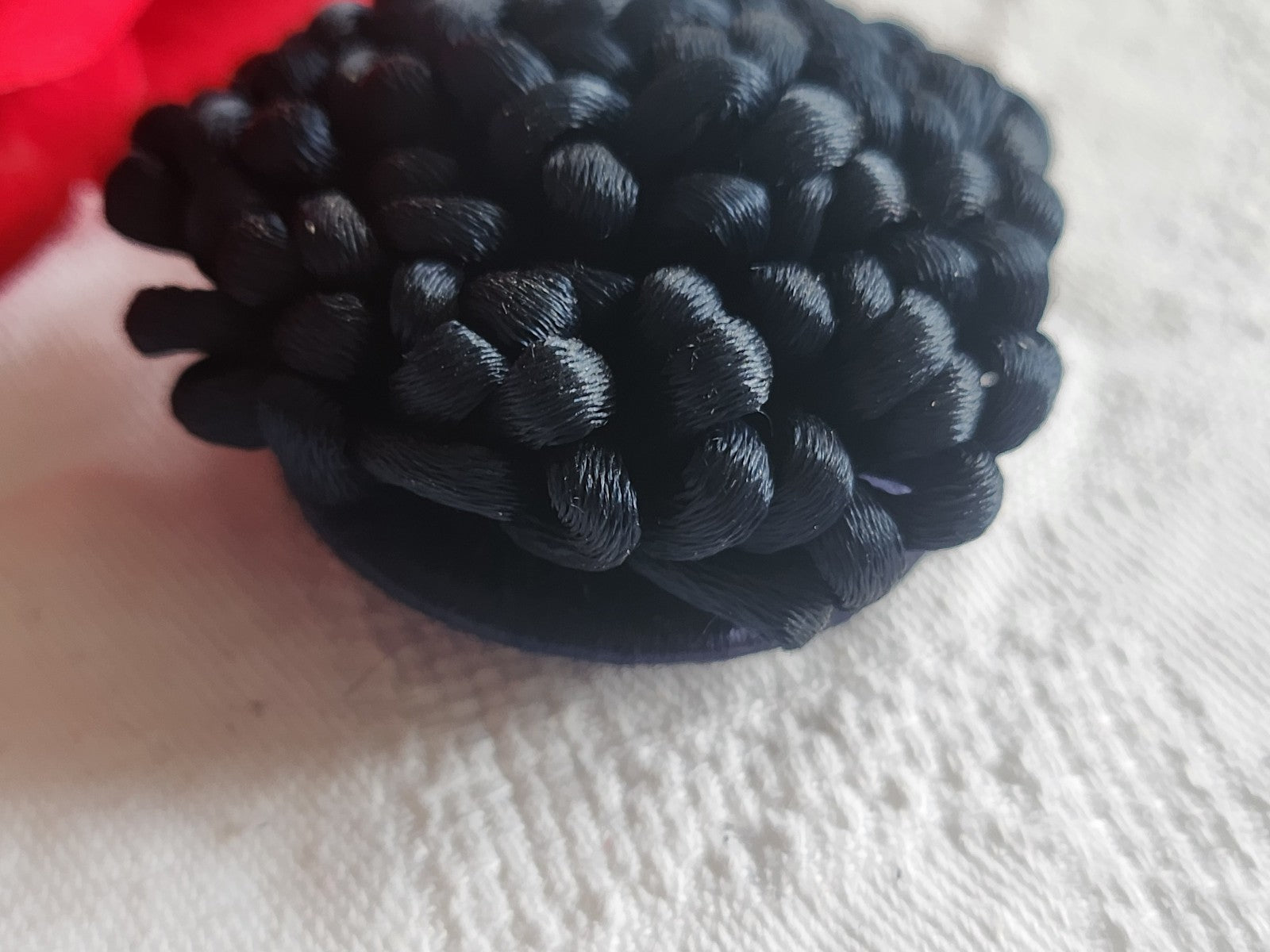 Haute couture gros bouton ancien passementerie bleu 4,4 cm ref 2674