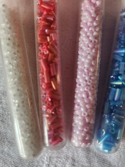 Lot 4 tubes de  perles rocaille  n°27