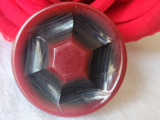 Gros bouton ancien art déco galalithe année 20/30 parurier 3,7 cm G17K
