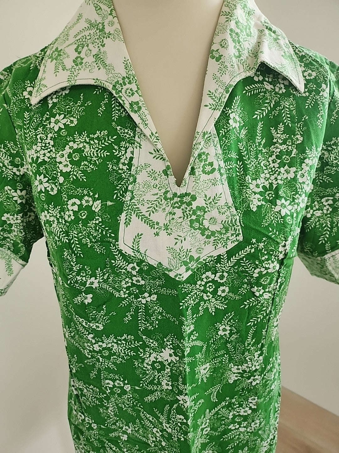 Pur vintage robe ancienne coton imprimé fleur  40 ? coton  ref portant