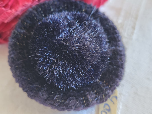 Haute couture gros bouton ancien doudou bleu passementerie 4,5 cm ref 543