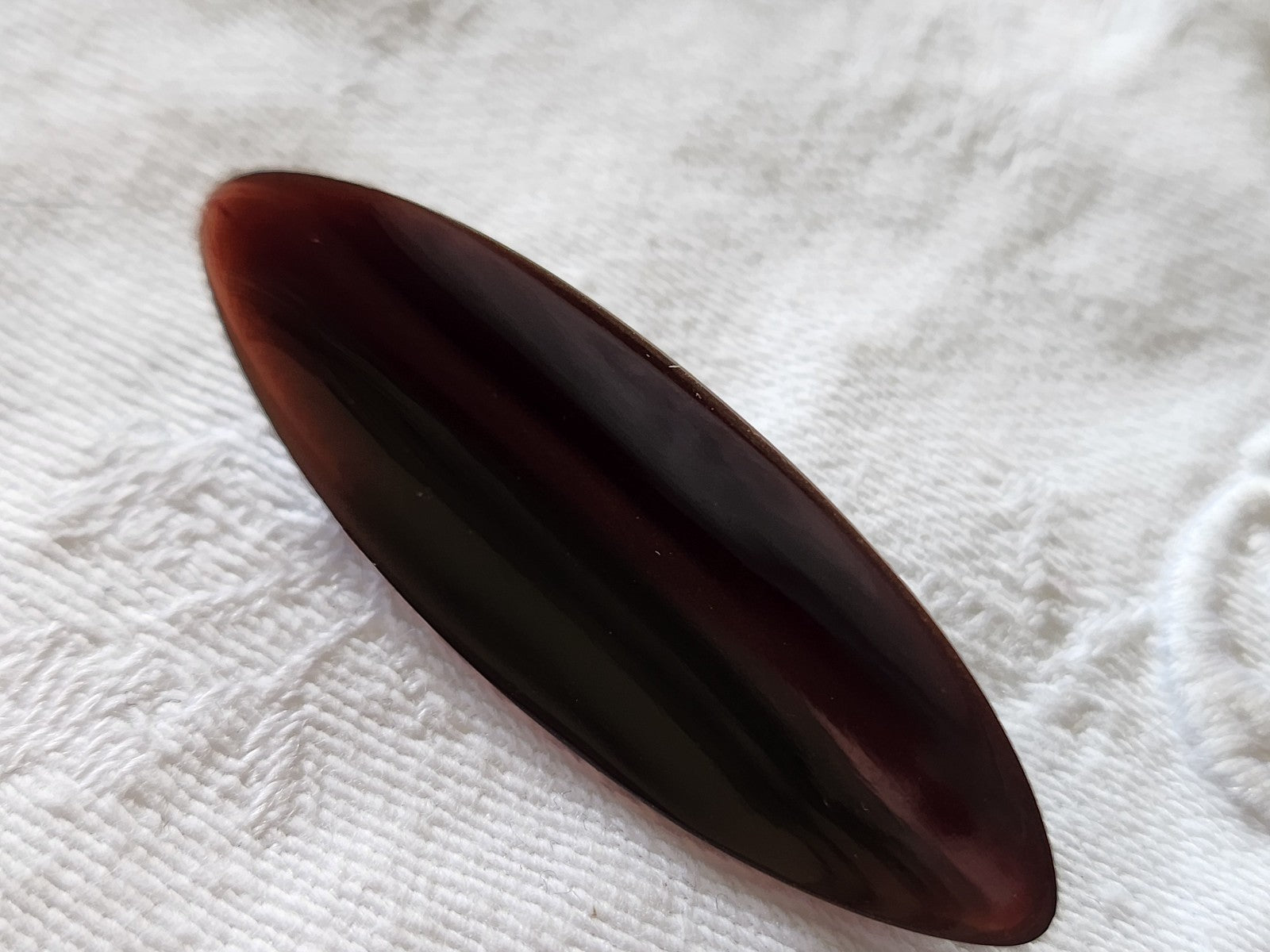 collection trés long bouton ancien marron  vintage 4,8 cm D3G