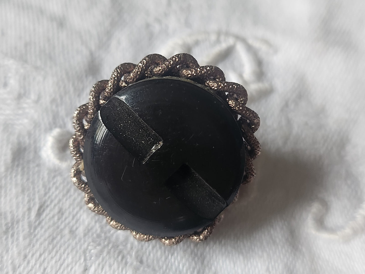 Collection bouton vintage dome chainette en métal 2,8 cm D16M