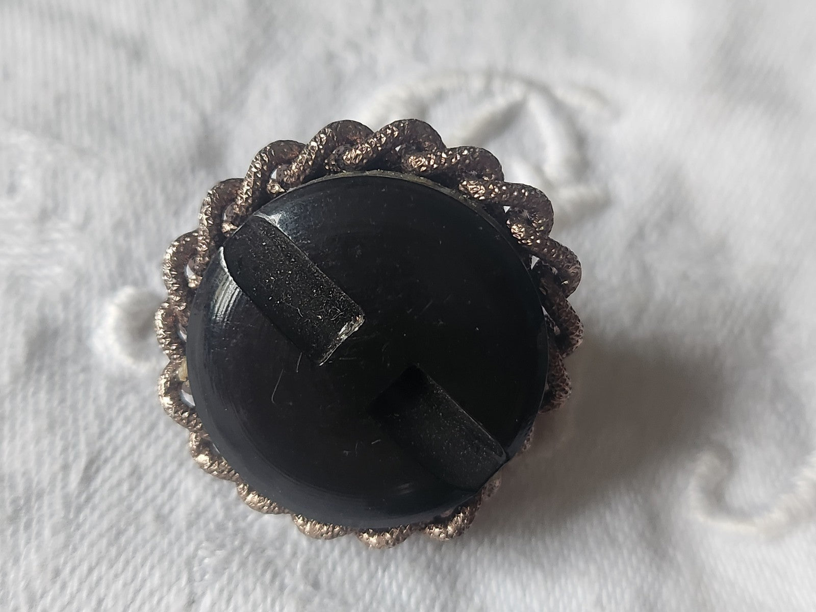 Collection bouton vintage dome chainette en métal 2,8 cm D16M