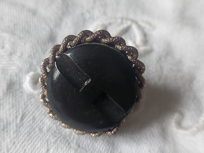 Collection bouton vintage dome chainette en métal 2,8 cm D16M
