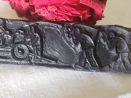 Tampon ancien sans support frise broderie collection travaux aux champs  n°22
