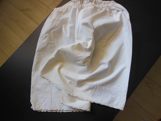 Culotte short de nuit dentelle broderie blé tour taille élastique B1