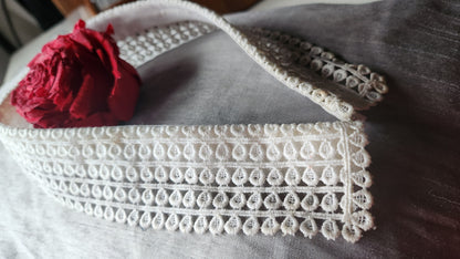 Ancien petit col dentelle guipure B1-16
