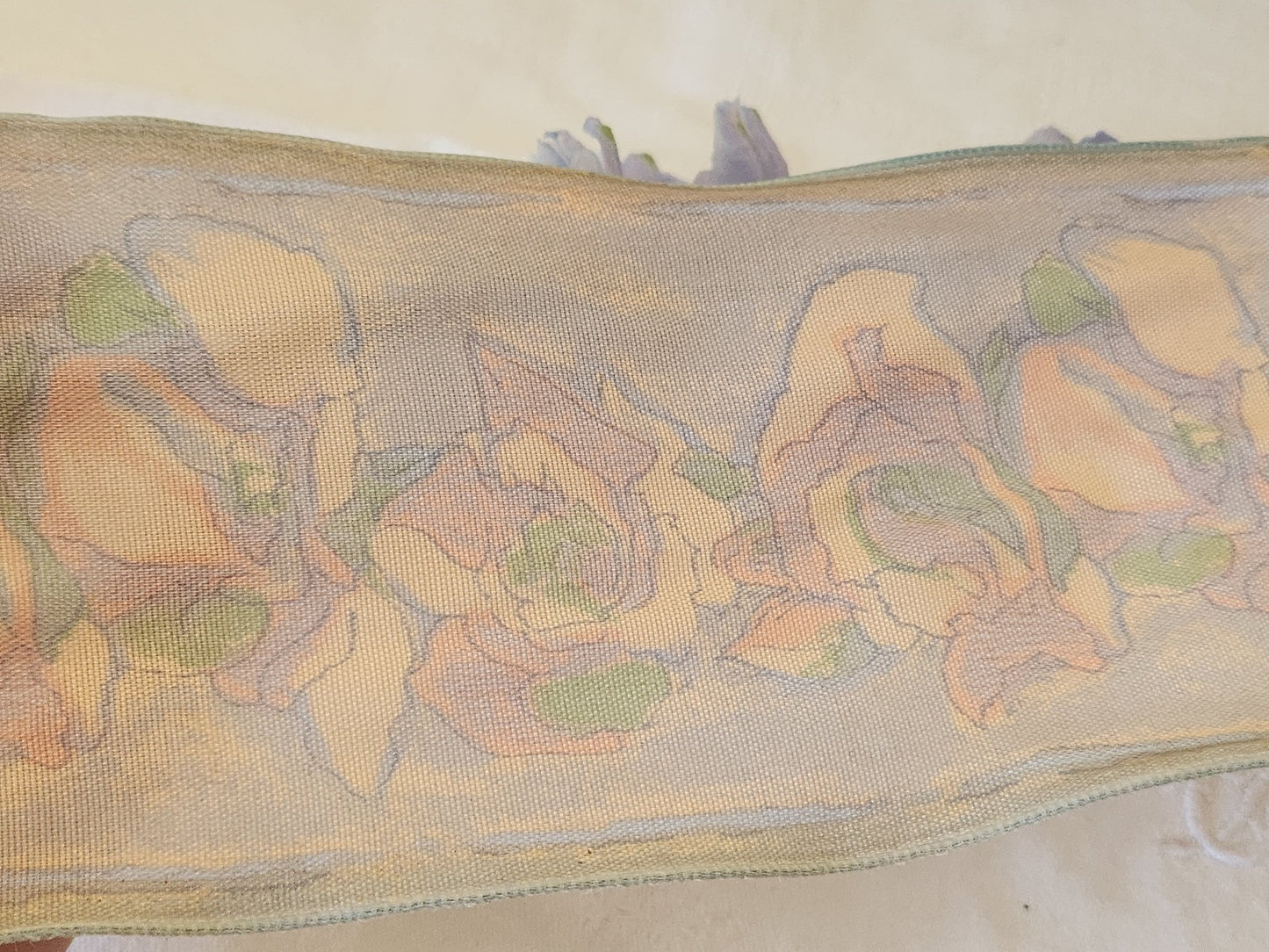 Large galon ruban  vintage sur 9,8 cm année 80/90 au métre B9