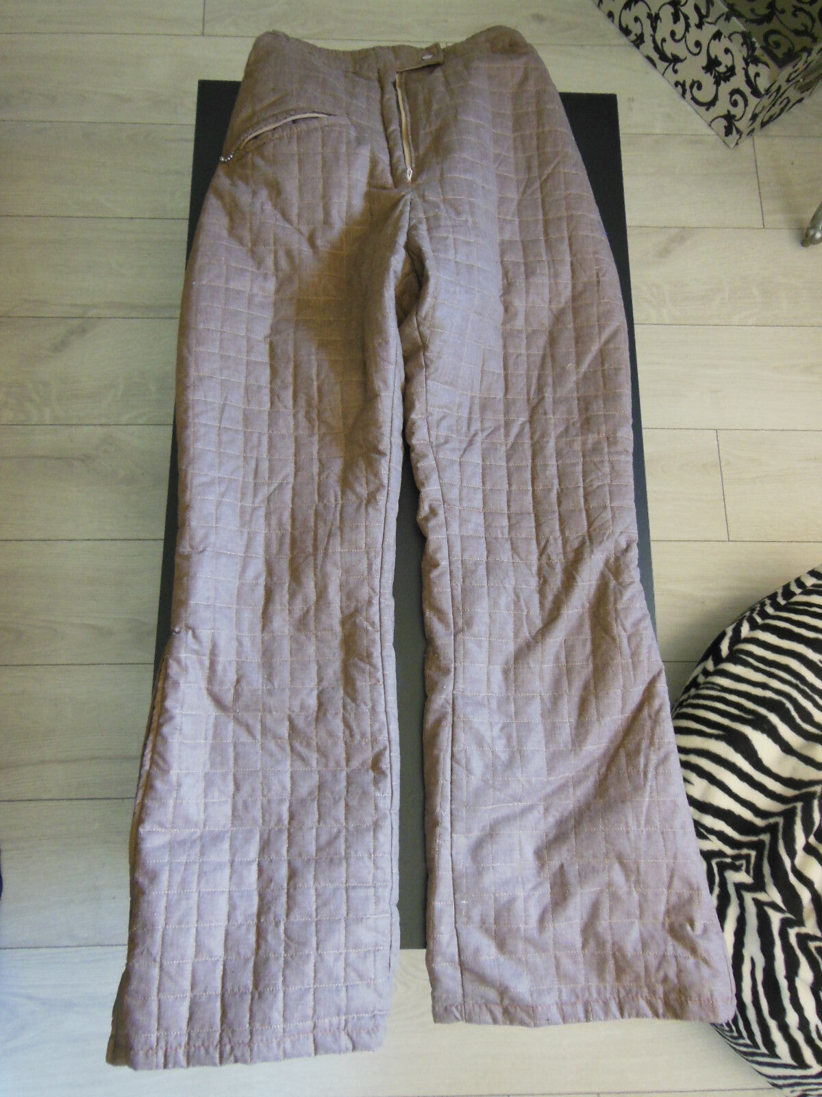 Pur vintage pantalon pattes d'eph de ski rare taille trés haute 34 36 ?  B1