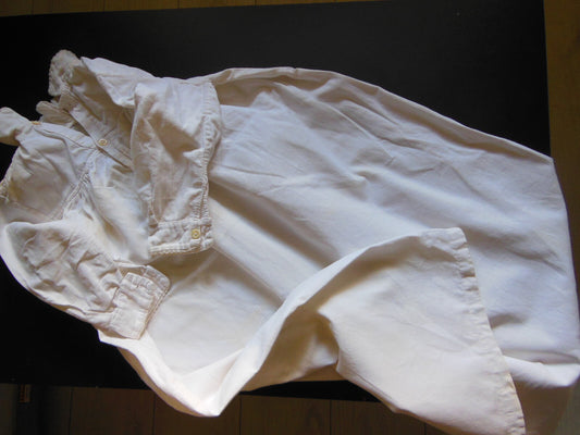 Chemise de nuit ancienne Petite enfant grande poupée B3