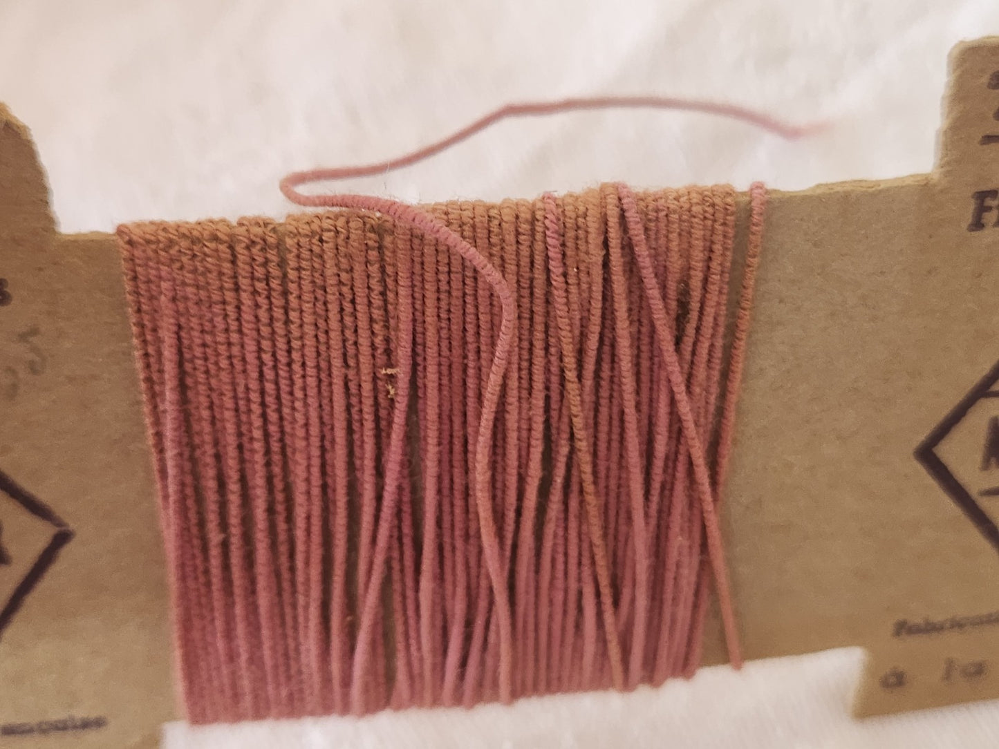 Collection mercerie ancienne lot  2 carte fil nordflex tricot jaune/rose  T2-1