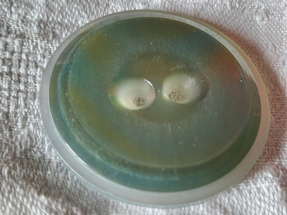 Enorme bouton vintage teinte moucheté nacré 5 cm XXL ref 7000