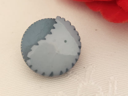 collection bouton ancien bleu dos vis 1,8 cm ou 18 mm G3E