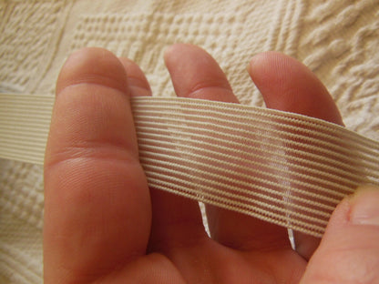 Rouleau 80 mètres élastique blanc transparent couture fabrication française