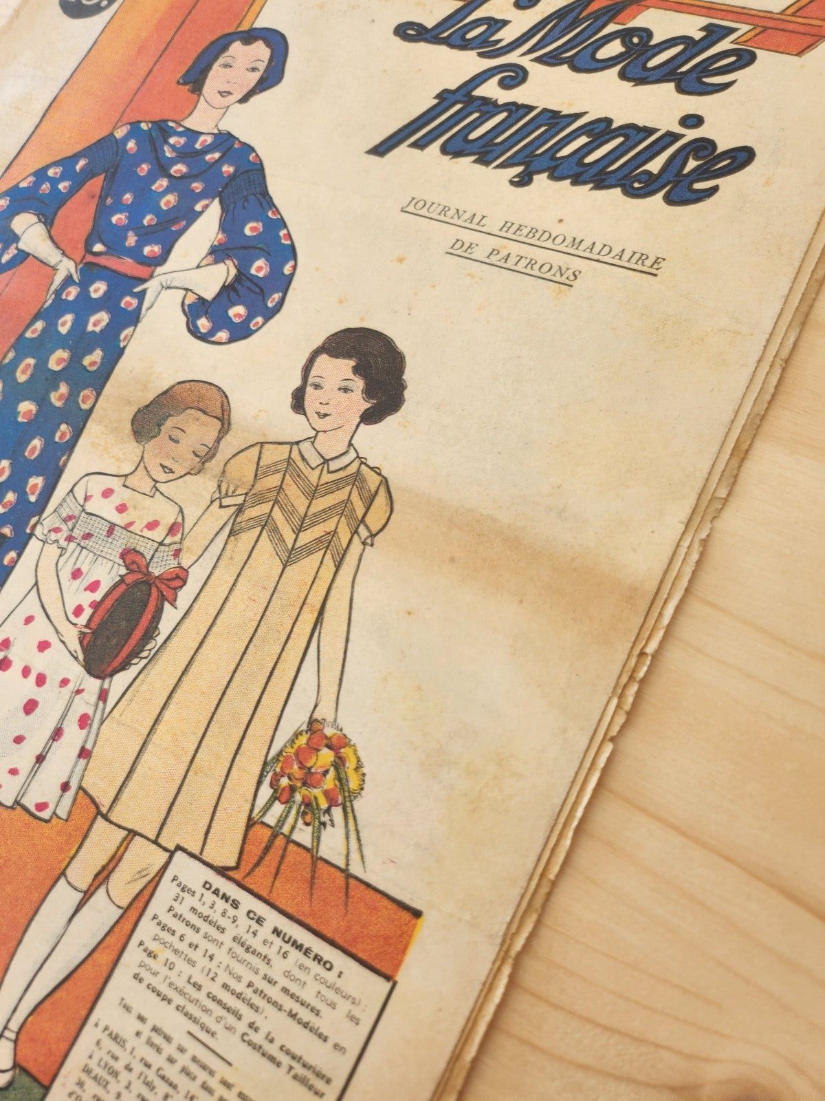 La mode française journal avril 1935 n°16 patrons conseils coupe Pâques