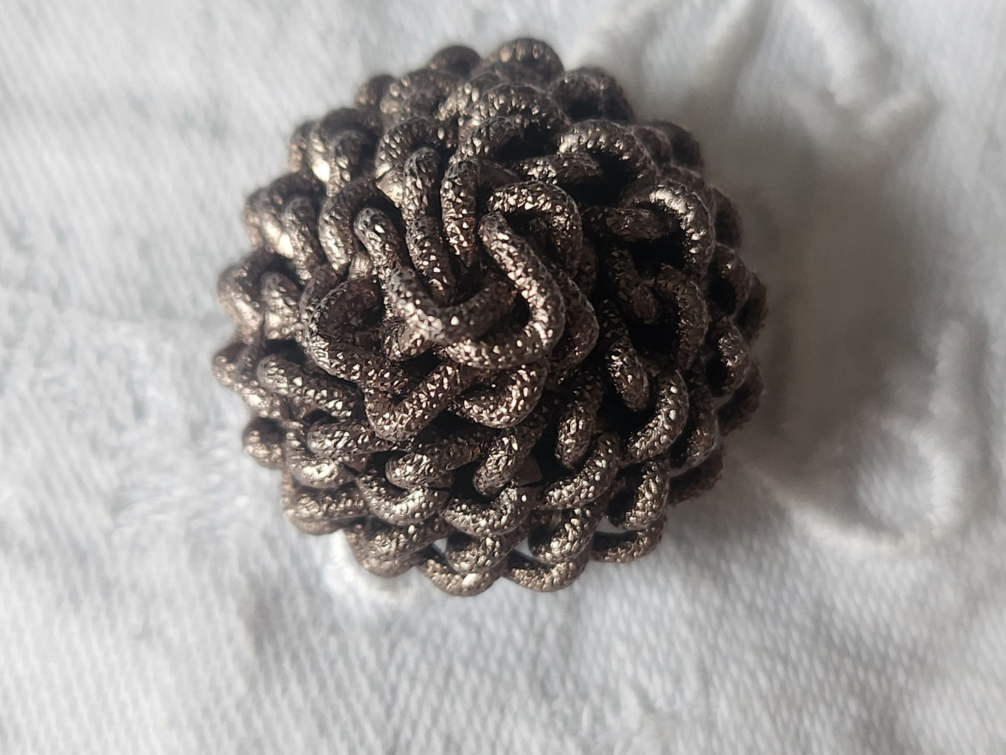 Collection bouton vintage dome chainette en métal 2,8 cm D16M