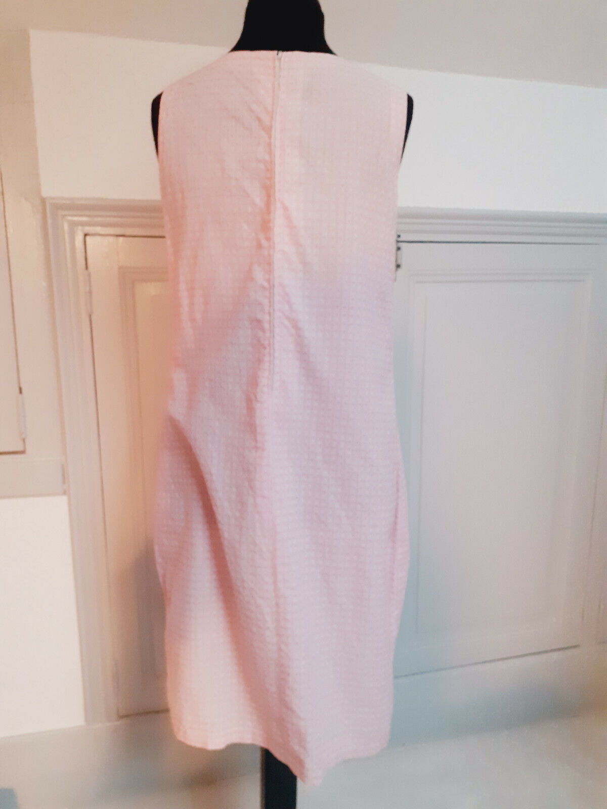 Pur vintage robe ancienne dans le style Vichy rose taille 38/40 ? B7