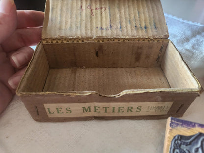 Lot 6 tampons vintage ecole collection metier boulange mecano