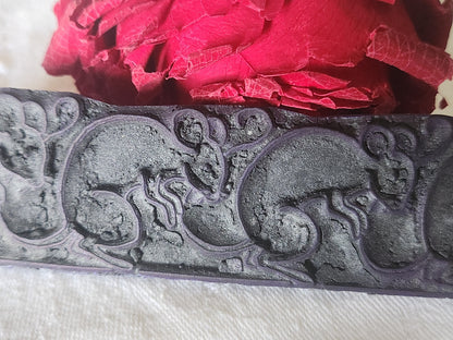 Tampon ancien sans support frise idéal broderie collection sourie rat n°11
