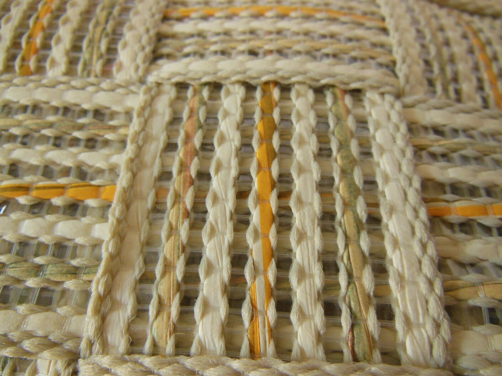 Ancien sac à main vintage Made in Italy , été  clair effet rafia bandoulière
