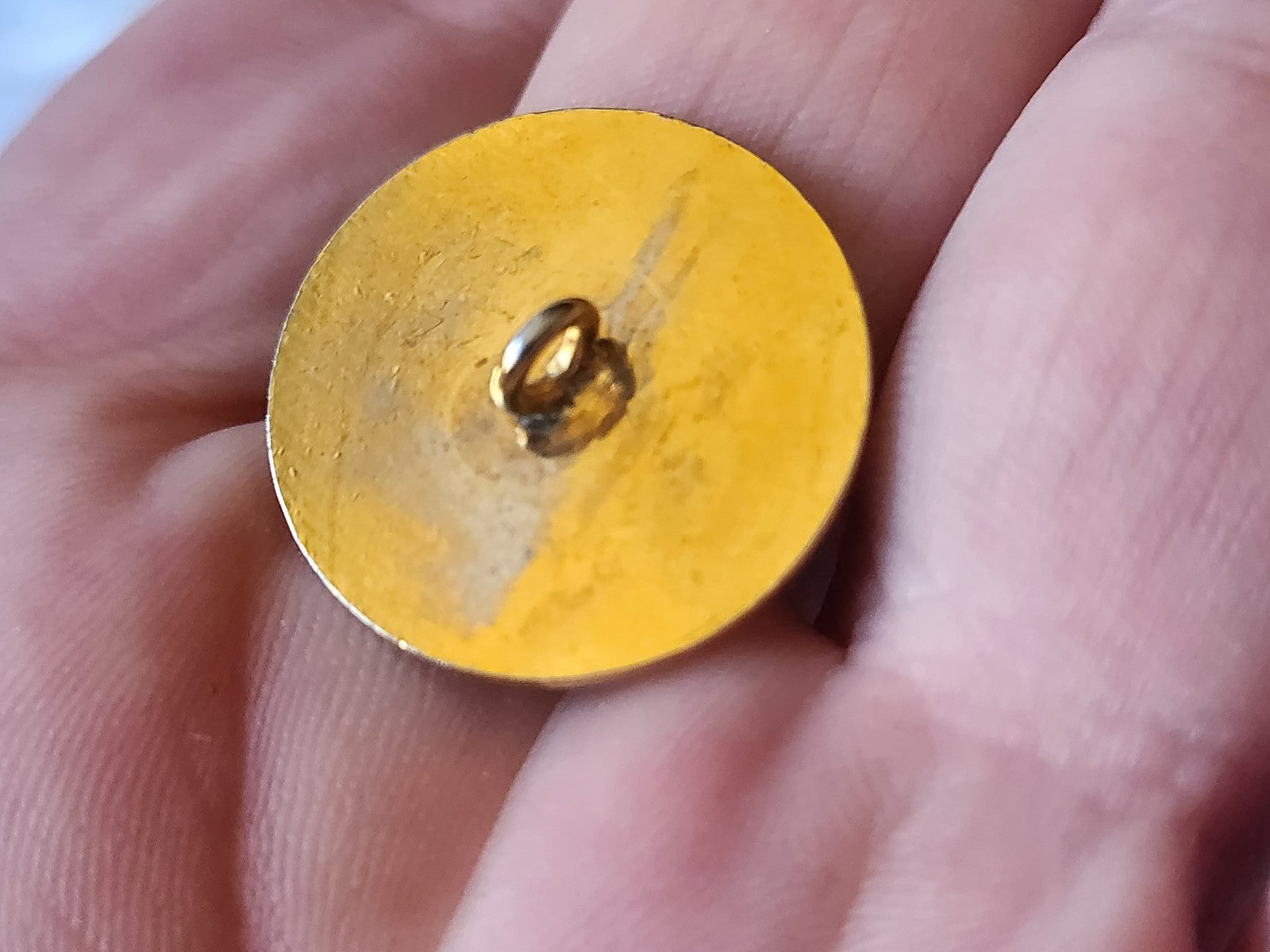 Bouton vintage tete de lion en métal pied versace ??? 2 cm D3D